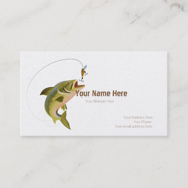Jumping Fish Custom Business Card (Front)