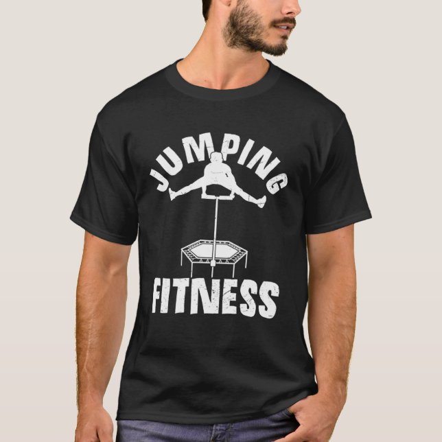 Jumping Fitness Trampoline Jumping Endurance Sport T-Shirt (Front)