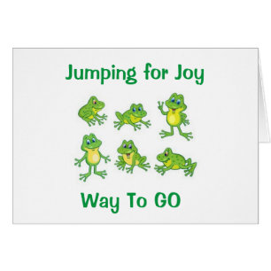 JUMPING FOR "JOY" FOR "YOU" CONGRATULATIONS