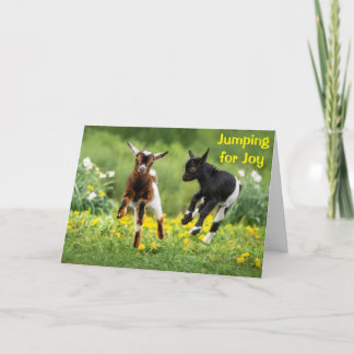 **JUMPING FOR JOY ON YOUR 10th BIRTHDAY** Card
