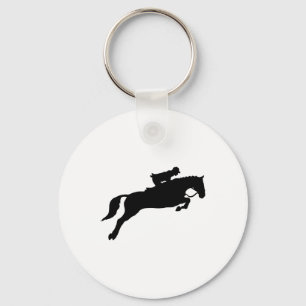 Jumping Galloping Running Horse Key Ring