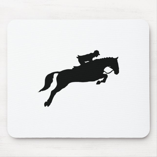 Jumping Galloping Running Horse  Mouse Mat (Front)