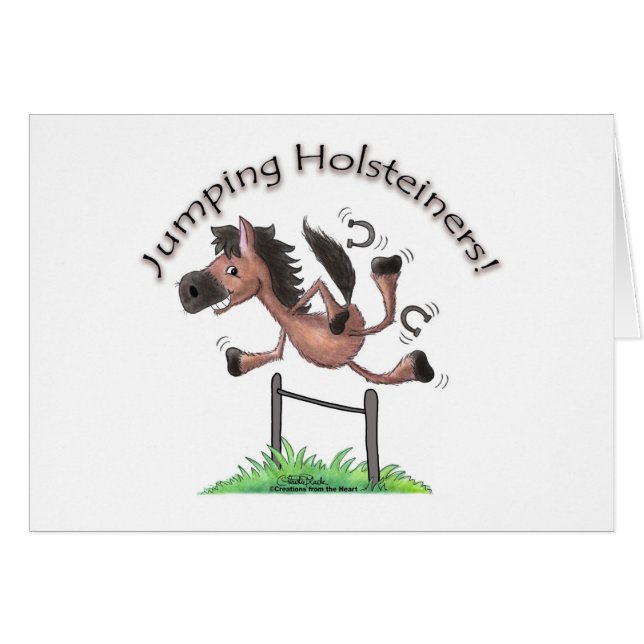Jumping Holsteiners! (Front Horizontal)