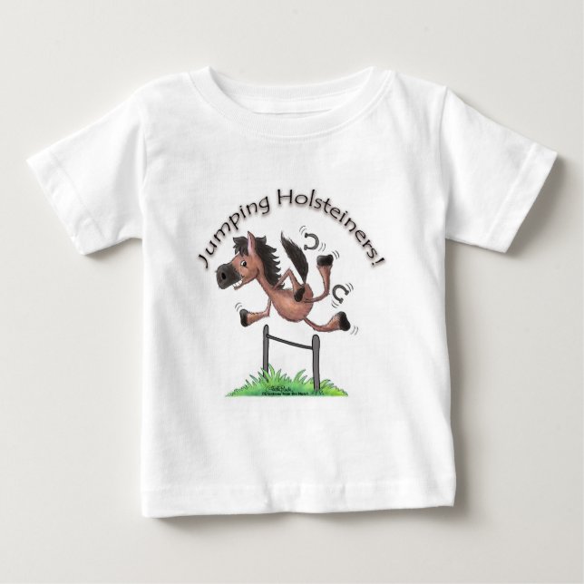 Jumping Holsteiners! Baby T-Shirt (Front)