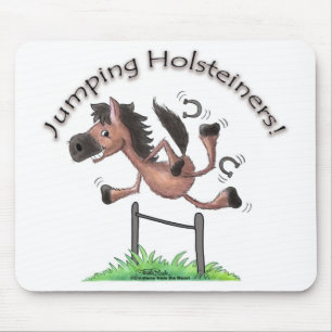 Jumping Holsteiners! Mouse Mat
