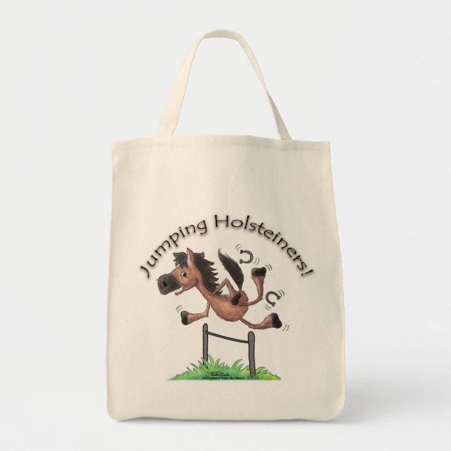 Jumping Holsteiners! Tote Bag (Front)
