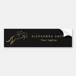 Jumping Horse   Horseback Riding   Horse Trainer Bumper Sticker