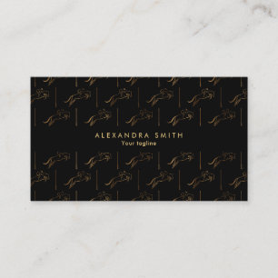 Jumping Horse Horseback Riding Horse Trainer Business Card