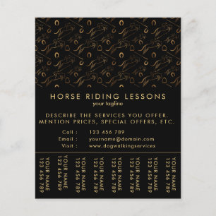 Jumping Horse Horseback Riding Horse Trainer Flyer