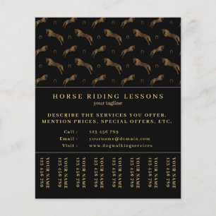 Jumping Horse   Horseback Riding   Horse Trainer Flyer