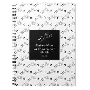 Jumping Horse Horseback Riding Horse Trainer Notebook