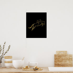 Jumping Horse   Horseback Riding   Horse Trainer Poster