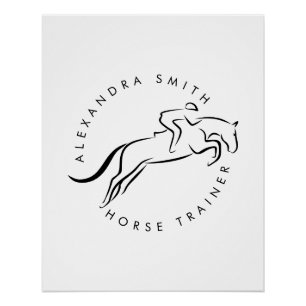 Jumping Horse   Horseback Riding   Horse Trainer Poster