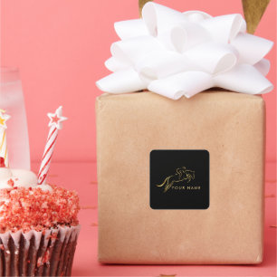 Jumping Horse   Horseback Riding   Horse Trainer Square Sticker