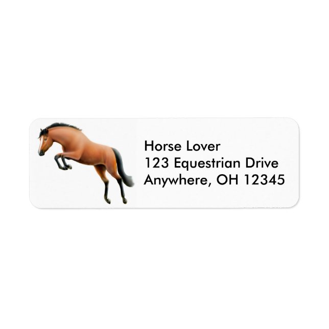 Jumping Horse Label (Front)