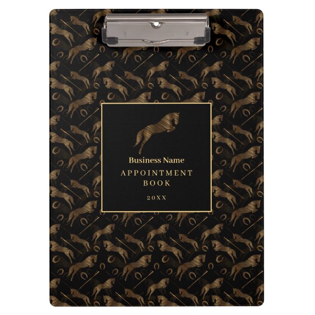 Jumping Horse | Scribble Horse | Horse Trainer Clipboard (Front)