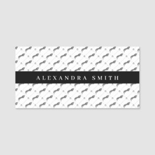 Jumping Horse   Scribble Horse   Horse Trainer Name Tag