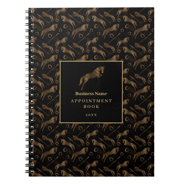 Jumping Horse | Scribble Horse | Horse Trainer Notebook (Front)