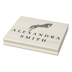 Jumping Horse Scribble Horse Horse Trainer Rubber Stamp