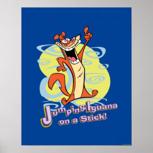 Jumping Igauna on a Stick!™ Poster