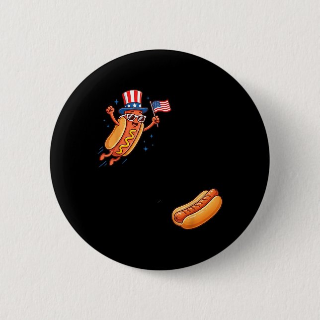 Jumping Into Bun 6 Cm Round Badge (Front)