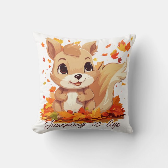 Jumping is life cushion (Front)