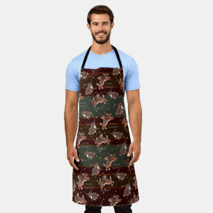 Jumping Jackalope Christmas Apron