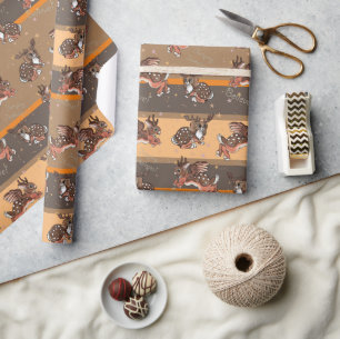 Jumping Jackalope Christmas Wrapping Wrapping Pape Paper