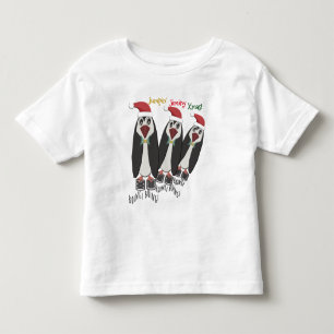 Jumping Jiminy Christmas -Kid Size- Funny Penguins Toddler T-Shirt