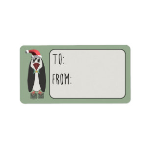 Jumping Jiminy Christmas To-From Label