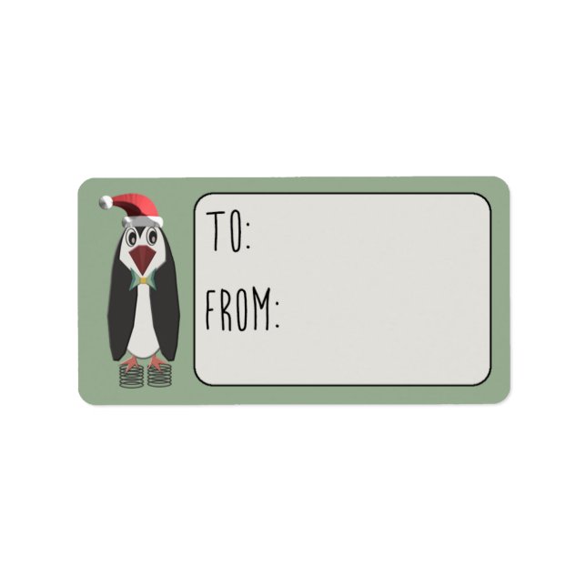 Jumping Jiminy Christmas To-From Label (Front)