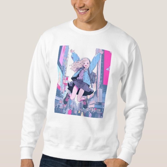 Jumping JK Sweat | Sushi Daughter Sweat Generative Sweatshirt (Front)