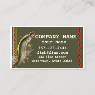 Jumping Muskie Business Card
