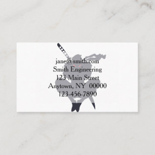 Jumping Ninja silhouette - Choose background colou Business Card