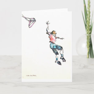 Jumping off a swing! card