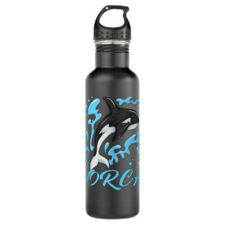 Jumping Orca Whale Kids Design Seepark Cruising Or 710 Ml Water Bottle