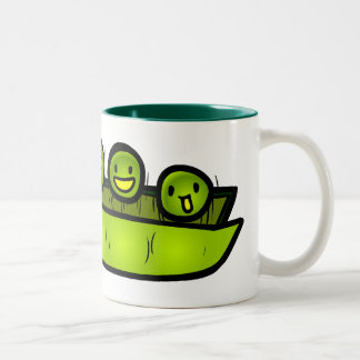 Jumping Peas Doodle Art Mug