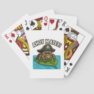 Jumping Pirate Spider Adventure Captain Webbeard Playing Cards