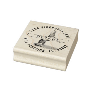 Jumping Pit Bull Terrier Return Address Stamp