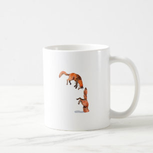 Jumping Red Fox Coffee Mug