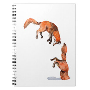 Jumping Red Fox Notebook