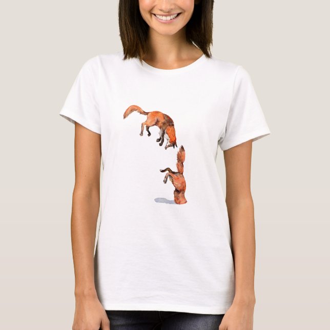 Jumping Red Fox T-Shirt (Front)