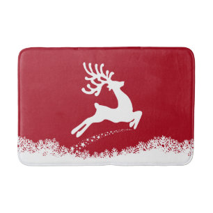 Jumping Reindeer bath mats