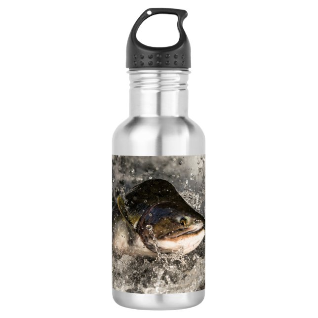 Jumping Salmon 532 Ml Water Bottle (Front)