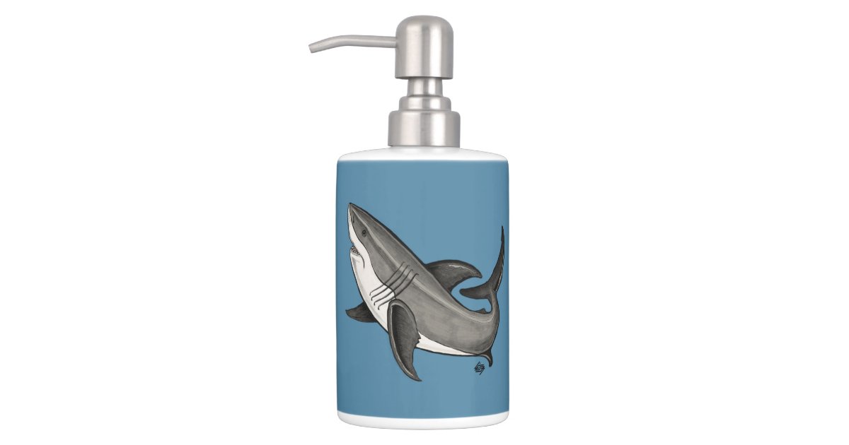 jumping shark soap dispenser and toothbrush holder Zazzle