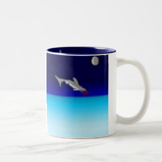 Jumping Shark Two-Tone Coffee Mug
