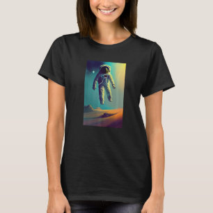 Jumping Spaceman Universe Space Astronaut Galaxy P T-Shirt