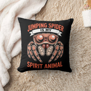 Jumping Spider Art for Men Women Kids, Cute Gift Cushion
