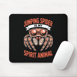 Jumping Spider Art for Men Women Kids, Cute Gift Mouse Mat