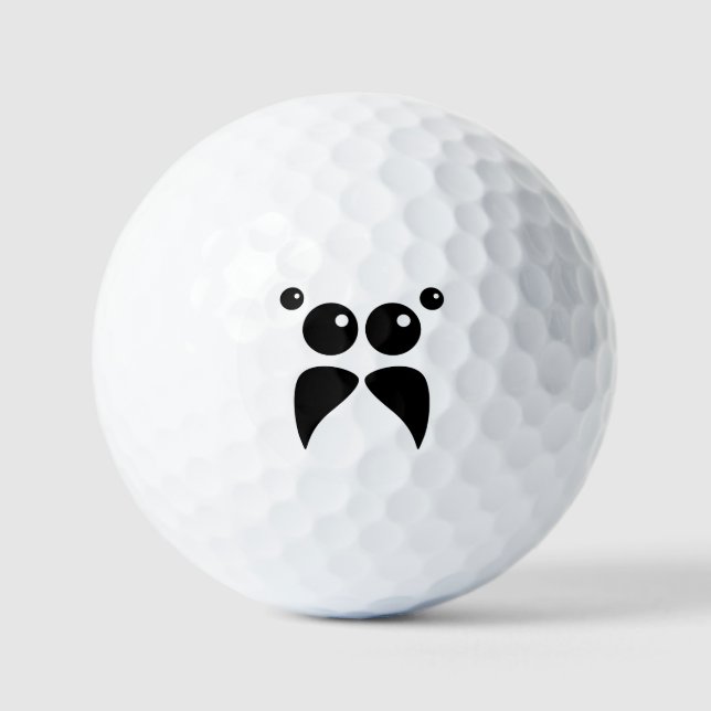Jumping Spider Face Golf Balls (Front)